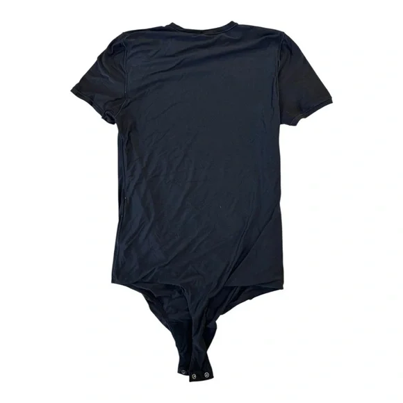 Smoothez by Aerie Black Short Sleeve Bodysuit - Picture 5 of 5